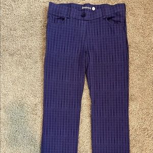 Betabrand Women’s pants Size Large Purple patterned